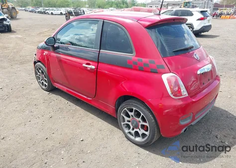 2012 Fiat 500 Sport из США, поврежденный, VIN 3C3CFFBR9CT164739